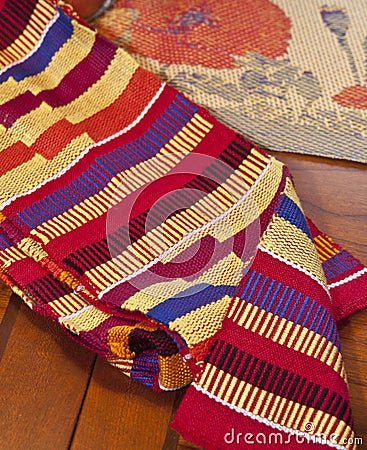Kente Cloth from Ghana, Africa--Two