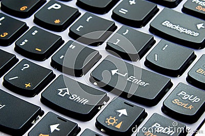 Keyboard of a laptop