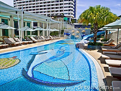 Kid swimming pool of a hotel