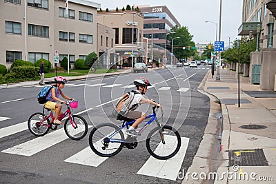 Kids Biking to School