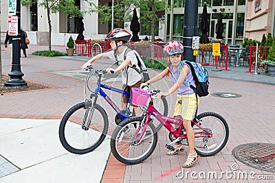 Kids Biking to School