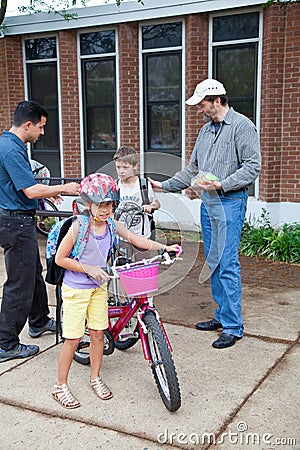 Kids Biking to School