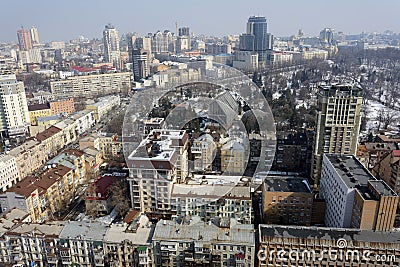 Kiev city, aerial view