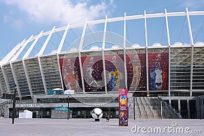 Kiev Olympic stadium at the time of EURO 2012