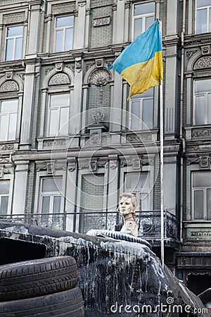 KIEV, UKRAINE - January 26, 2014: Mass anti-government protests