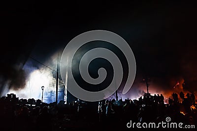 KIEV, UKRAINE - January 24, 2014: Mass anti-government protests