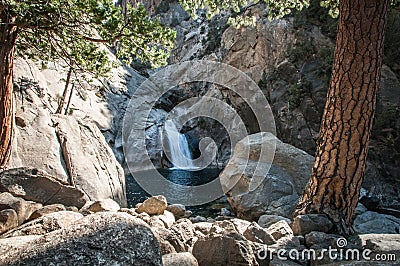 Kings canyon waterfall panorama