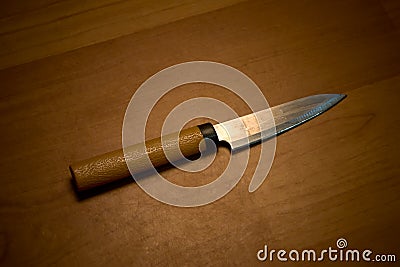 Royalty Free Stock Images: Kitchen Knife on Cutting Block
