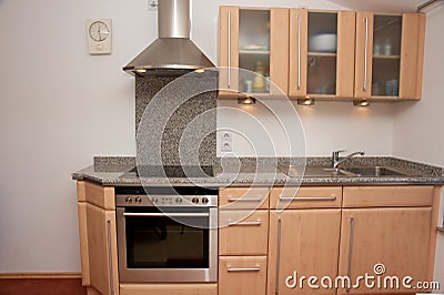 Kitchen unit with granite top