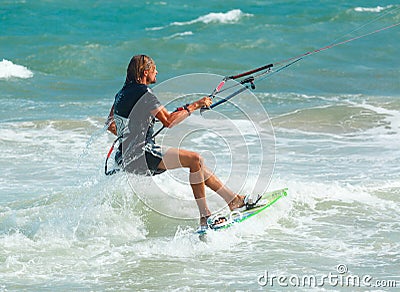 Kite surfing