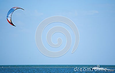 Kite surfing on Tampa Bay Florida