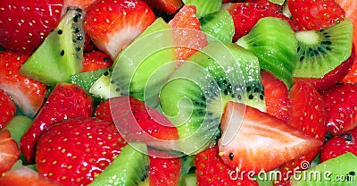 Kiwi and strawberry salad