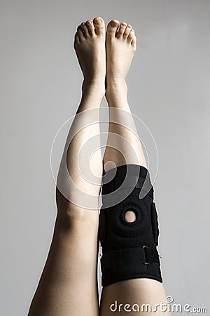 Knee In Knee Brace After An Injury