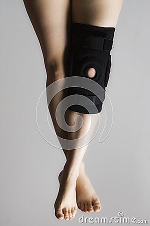 Knee In Knee Brace After An Injury