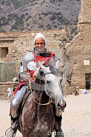 Knight. Genoa helmet festival