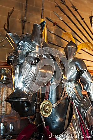 Knight and horse armor