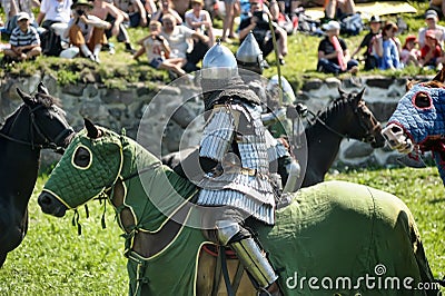 Knight on horse tournament