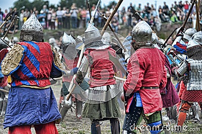 Knights armor at the historic festival