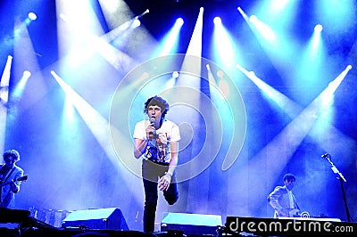 The Kooks, British rock band formed in Brighton, concert at Complejo Deportivo Cantarranas