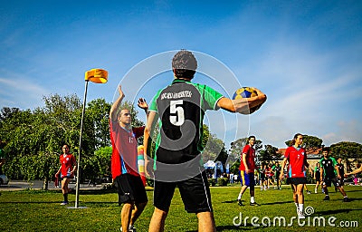 Korfball Game In Sports Festival