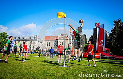Korfball Match In Sports Festival