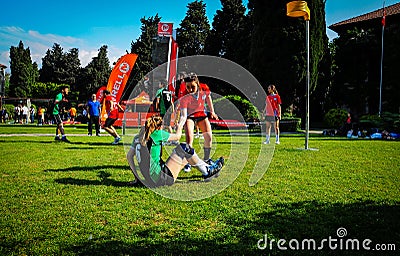 Korfball Match In Sports Festival