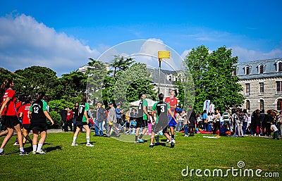 Korfball Match In Sports Festival