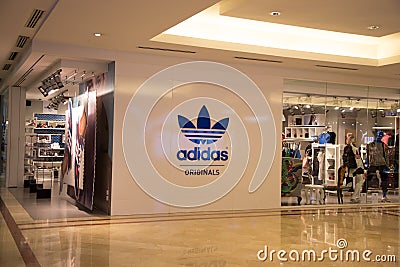 KUALA LUMPUR, MALAYSIA - SEP 27: adidas shop in Suria Shopping M