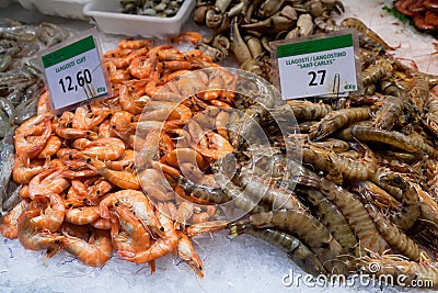 La Boqueria market in Barcelona - Spain