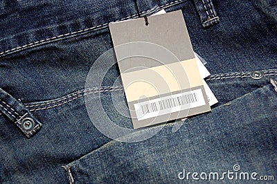 Label on jeans