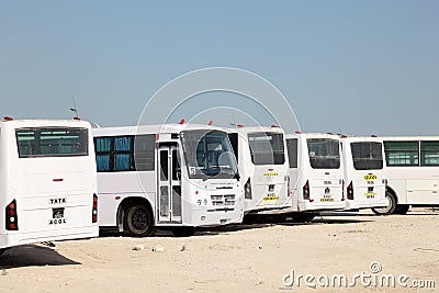 Labors transport in Doha, Qatar