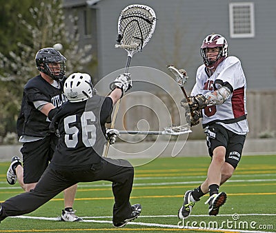 Lacrosse shot by bhe goalie