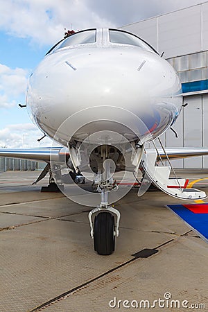 Ladder in a private jet