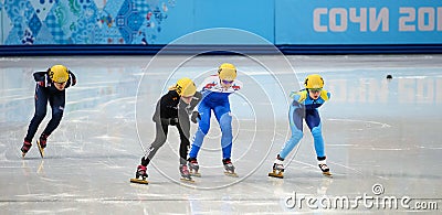 Ladies 1000 m Heats Short Track Heats