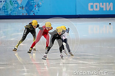 Ladies 1000 m Heats Short Track Heats