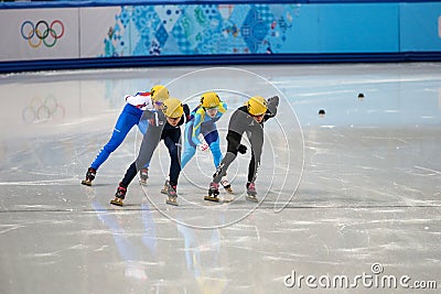 Ladies 1000 m Heats Short Track Heats