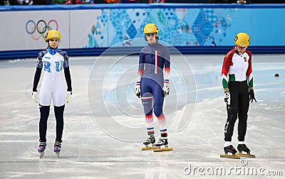 Ladies 1000 m Heats Short Track Heats