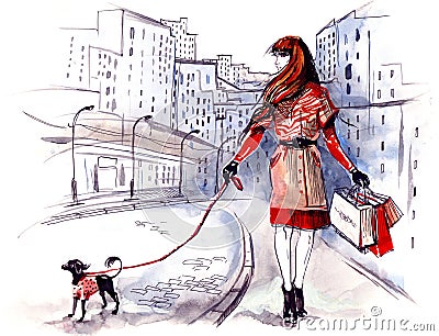 Lady with dog