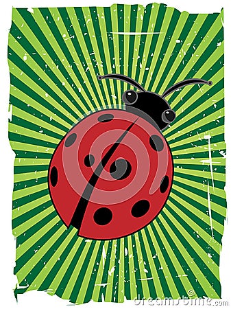  - ladybug-green-glowing-ray-beam-grungy-11331313