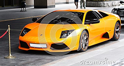 Lamborgini Sports orange car