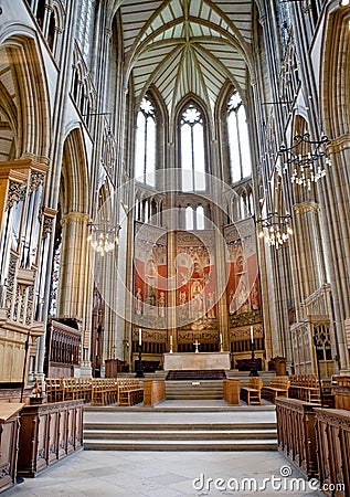 Lancing chapel, Lancing college, West Sussex, England, the large
