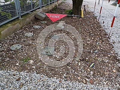 Land mines used for the war of Bosnia.