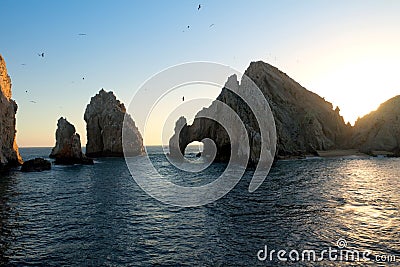 Land s End at Sunset in Cabo San Lucas