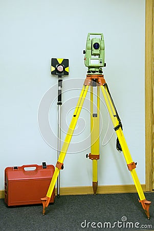 Land surveying and prism