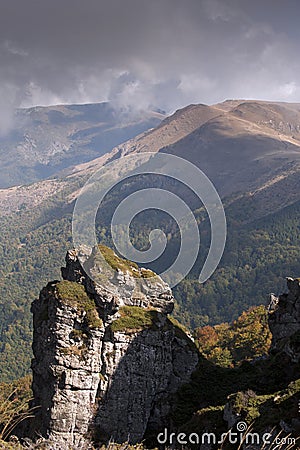 Landscape at Balkan Mountain (Stara Planina) National Park in Serbia Europe