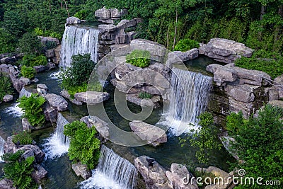 Landscape waterfall