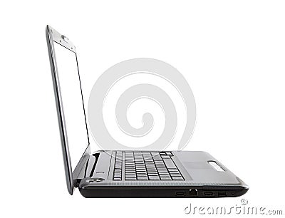 Laptop isolated on white