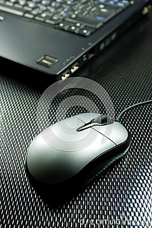 Laptop with mouse pad