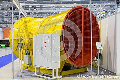 Large air handling unit with a control panel