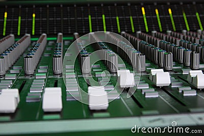 Large Format Sound Console Faders